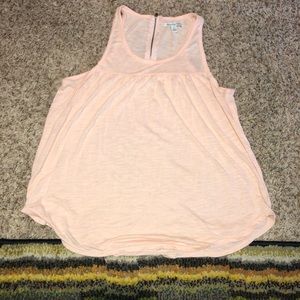 American Eagle Pink Zipper Tank